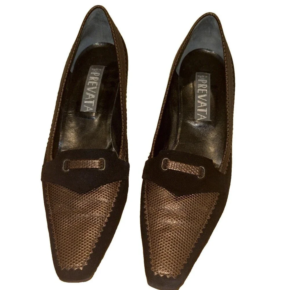 Prevata Italian Shoes Size 8.5AA For Snake Skin New Without Tags Pumps Heels